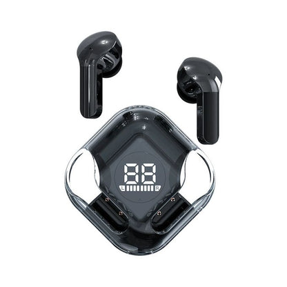 Earpods Transparent Bluetooth Wireless Earphones – HiFi Sound, LED Display