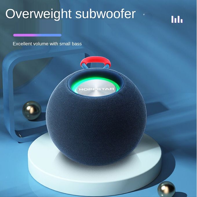 Hopestar H52 Wireless Bluetooth Speaker – Mini Portable Subwoofer with FM Radio & RGB Light