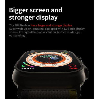 ULTRA Smart Watch – 7-in-1 Strap Combo with 2.01-Inch Display, Fitness Tracker & Wireless Charger