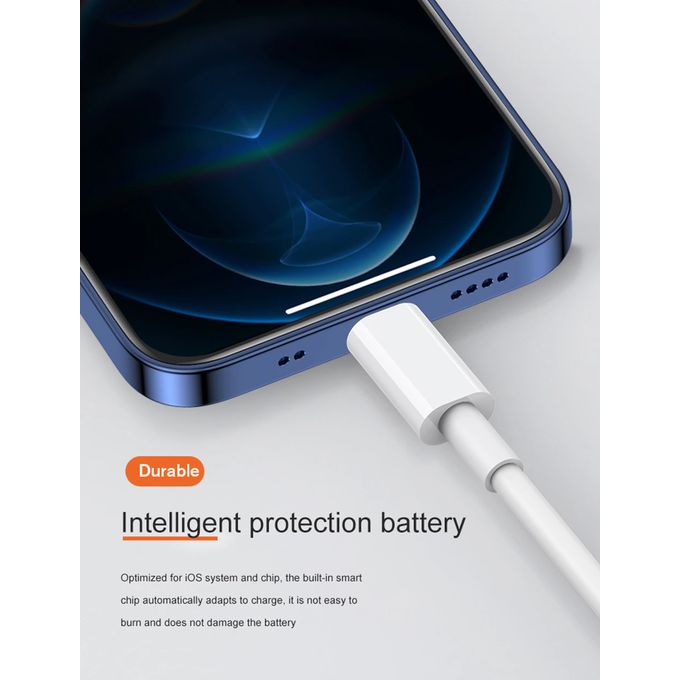 Sokany 120W Fast Charging Lightning Cable – 1.5M USB to iPhone/iPad Data Cable