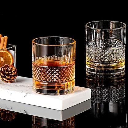 Whisky Glasses, Old Fashioned Whiskey Glasses, Set of 4 Whisky Glasses, Whisky Gifts for Men, Scotch Lovers