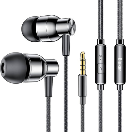 PZX 1530 Wired Earphones with Microphone – Deep Bass, HD Sound, and 3.5mm Jack