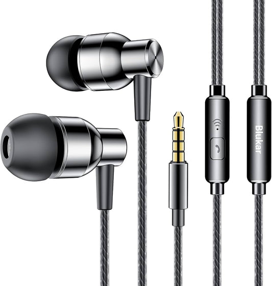 PZX 1530 Wired Earphones with Microphone – Deep Bass, HD Sound, and 3.5mm Jack