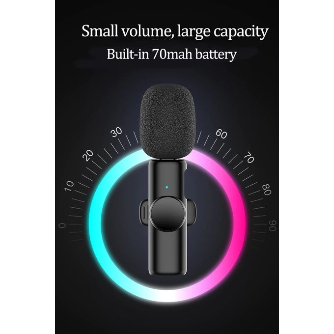 Sokany Dual Wireless Lavalier Microphone for iPhone & iPad (Lightning Port) – 2 Users