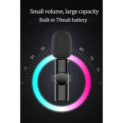 Sokany Dual Wireless Lavalier Microphone for iPhone & iPad (Lightning Port) – 2 Users
