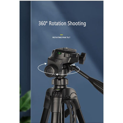 168CM Adjustable Photography Tripod Stand for Camera & Smartphone – 360° Rotation