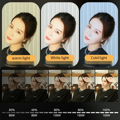 50x70CM Professional Photography Softbox Lighting Kit with 155W Dimmable LED Bulb & Remote Control