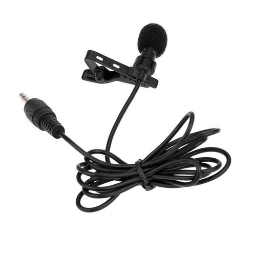 Lapel Microphone – 3M Long Cable Clip-On Mic for Cameras, Smartphones & Laptops