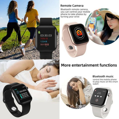 T500+ MAX Smart Watch – Full Touch Screen Fitness Tracker with Notifications & Sports Mode
