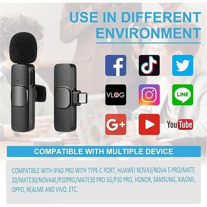 12-Inch LED Ring Light with Adjustable 210 mm Tripod Stand, Wireless Lapel Microphone & Bluetooth Remote