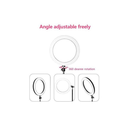 10 Inch LED Ring Light with Phone Holder – Adjustable Selfie Light for Makeup, TikTok & Live Streaming