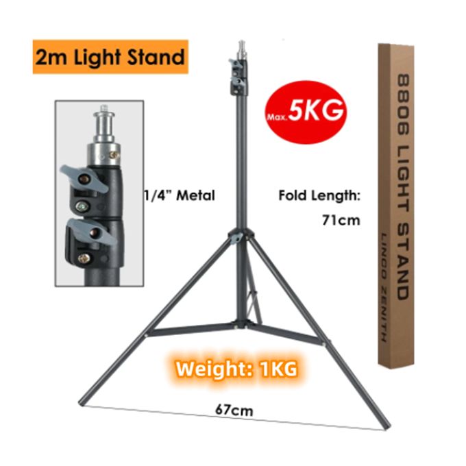 65CM Spherical Bowens Softbox with 400W LED Light + 2M Strong Stand for Film-Making & Video Shoots