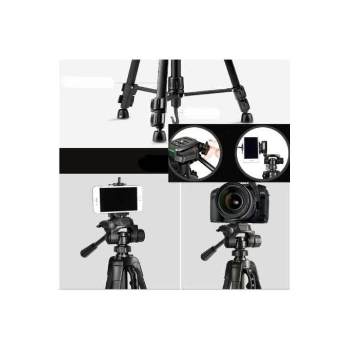 Weifeng WF-3560 Professional Tripod Stand for DSLR/SLR Camera & Phone – Height 168cm