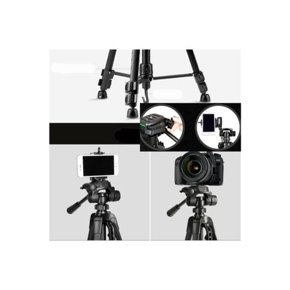 Weifeng WF-3560 Professional Tripod Stand for DSLR/SLR Camera & Phone – Height 168cm