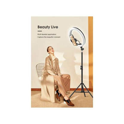 12-Inch LED Ring Light with 2M Adjustable Tripod Stand – 3 Light Modes & Phone Holder