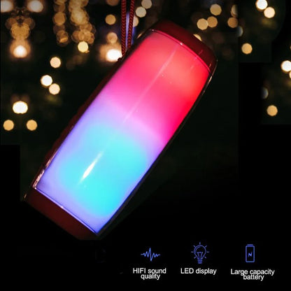 T&G TG157 Outdoor Wireless Bluetooth Speaker – Double Speakers with Flashing LED Lights & Card Slot