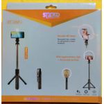 7.5-Inch Dual Ring Light with Adjustable Selfie Stick – Portable LED Beauty Lamp for Live Streaming & Photography