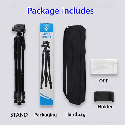 168 CM Adjustable Photography Tripod Stand for Camera & Phone – 360° Rotation, Live Streaming & Selfie Support