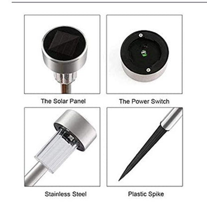 12 Pack Solar Garden Lights – Outdoor Waterproof LED Pathway Lamps for Lawn, Patio & Yard