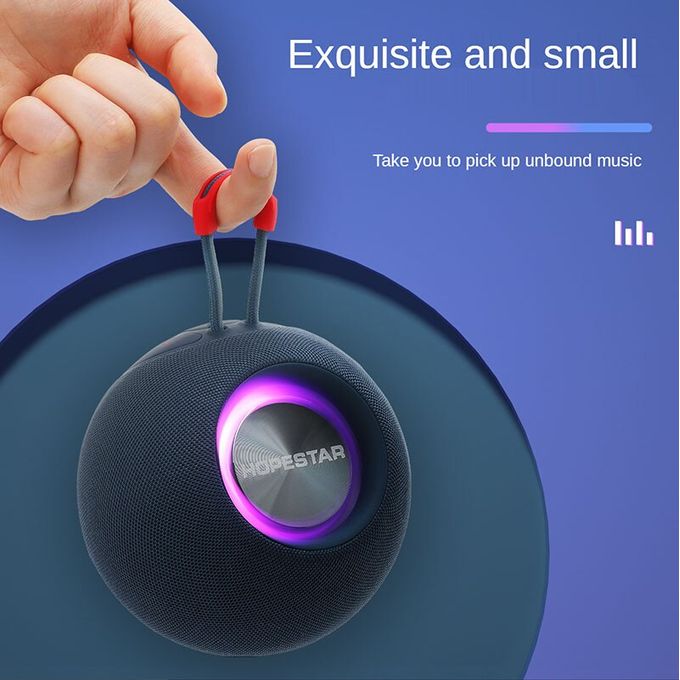 Hopestar H52 Wireless Bluetooth Speaker – Mini Portable Subwoofer with FM Radio & RGB Light