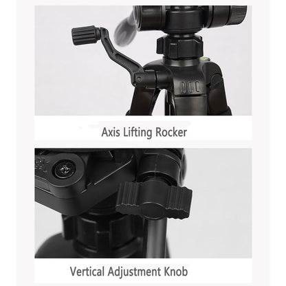 168CM Adjustable Photography Tripod Stand for Camera & Smartphone – 360° Rotation