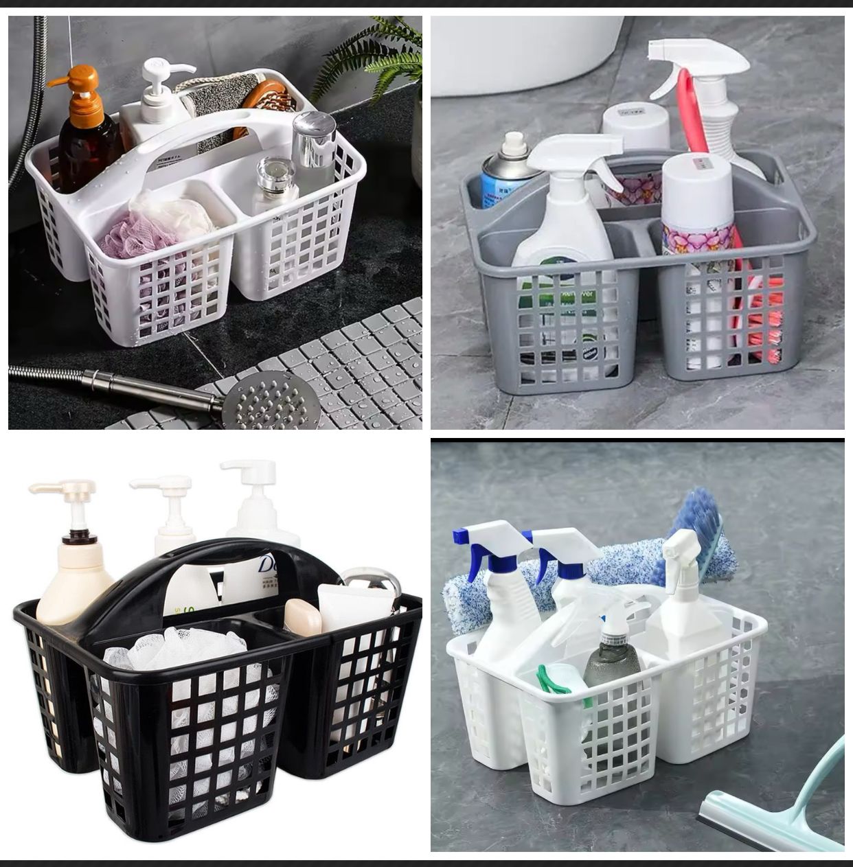 Bathroom Caddy / Housekeeping Carrying Caddy / Multipurpose Basket