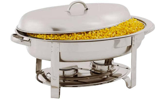 Stainless Steel Oval Chaffing Dish – 5.5 Litres