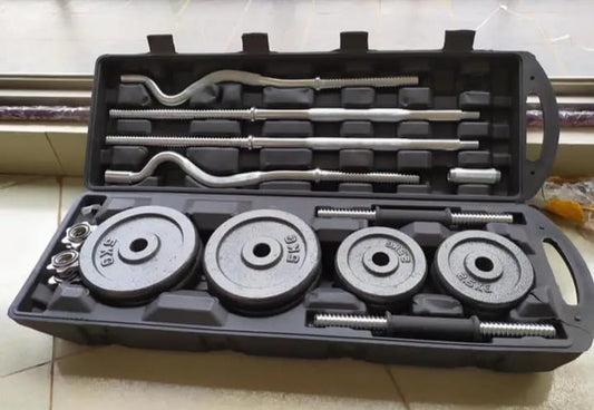 55KG Adjustable Dumbbell Set with Case
