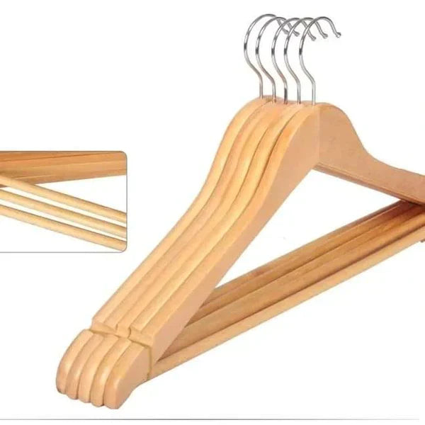 Wooden clothes hangers 10pcs