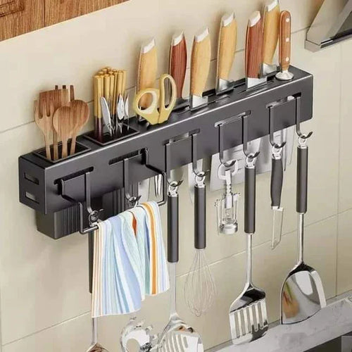 Multi functional kitchen knife storage rack