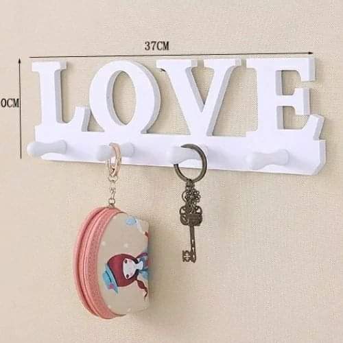 White Vintage Decorative Key Holder