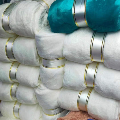 White fleece blanket