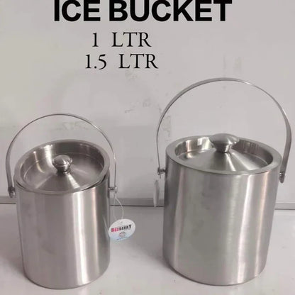 Stainless steel ice bucket