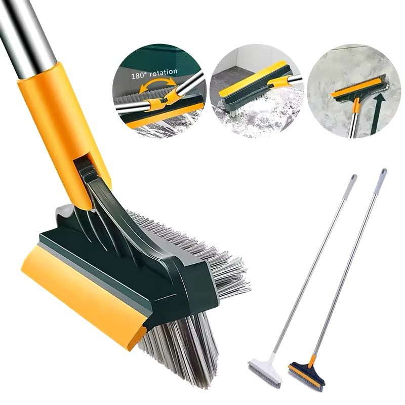 3-in-1 Magic Brush – Multi-Purpose Floor & Bathroom Scrubber
