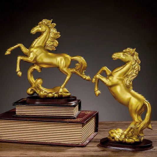 Gold Decor Horse Statue