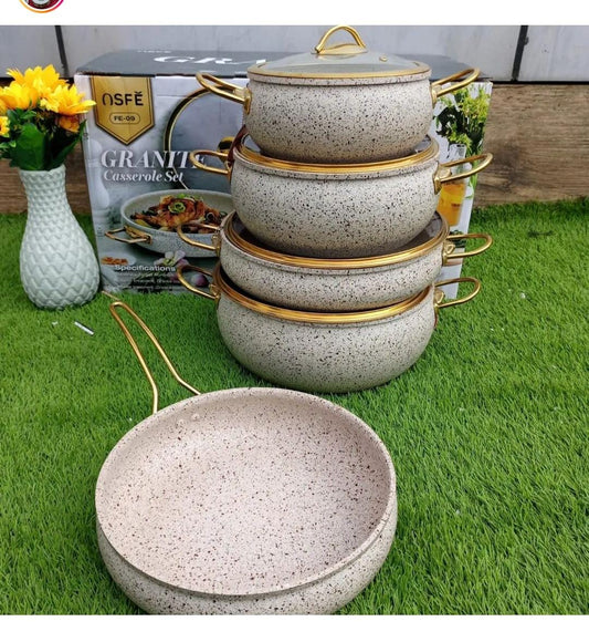 9PCS Granite Coating Kitchen Cookware Set