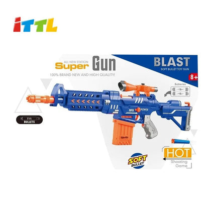 Toy Gun Automatic Foam Blaster Shooter Automatic Foam Blaster With Soft Bullets