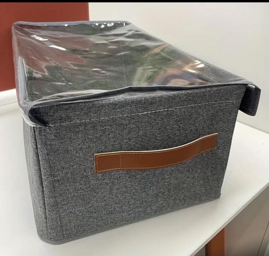 Hard Fabric Collapsible Closet Organizer with Cover