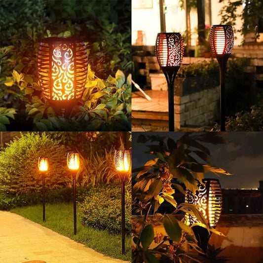 Solar Flame Garden Lights – Decorative Outdoor Waterproof LED Lamps