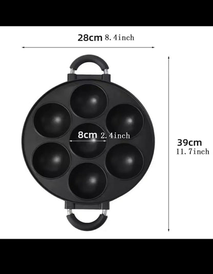 12Holes Non stick round {Vitumbua,scones,waffles && cookies} maker