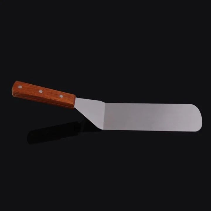 Wooden handle Rectangle cake scoop