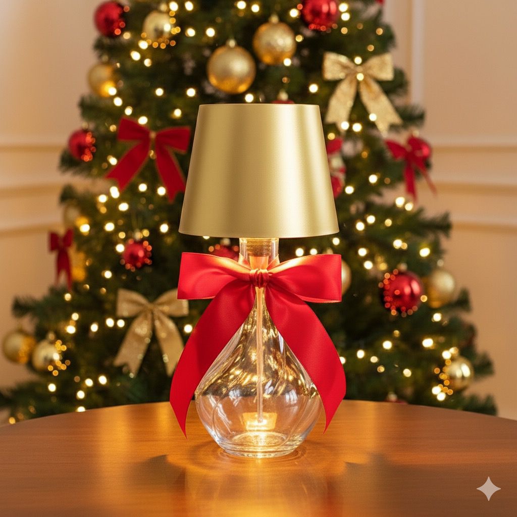 Wireless LED Lamp with Bottle Holder