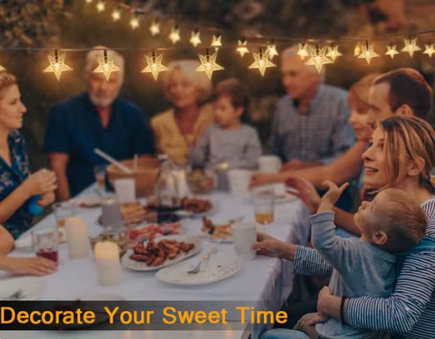 Solar powered outdoor star light