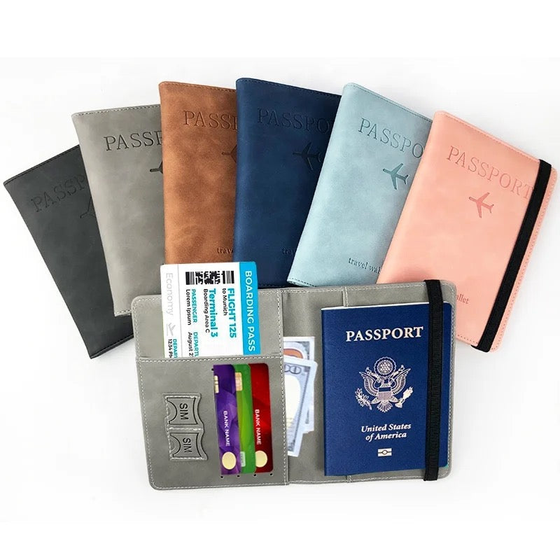 Vintage Business Passport Covers Holder Organizer