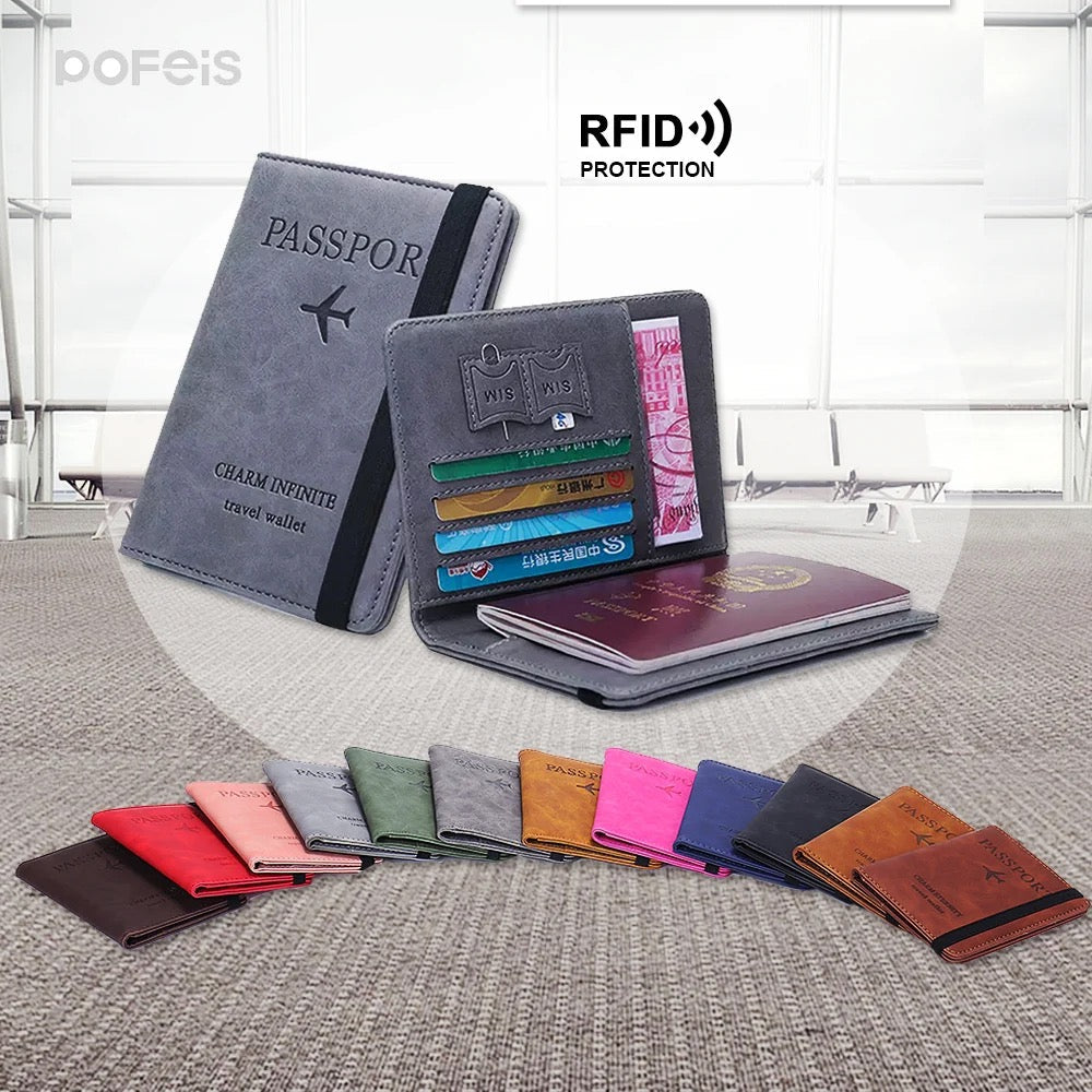 Vintage Business Passport Covers Holder Organizer