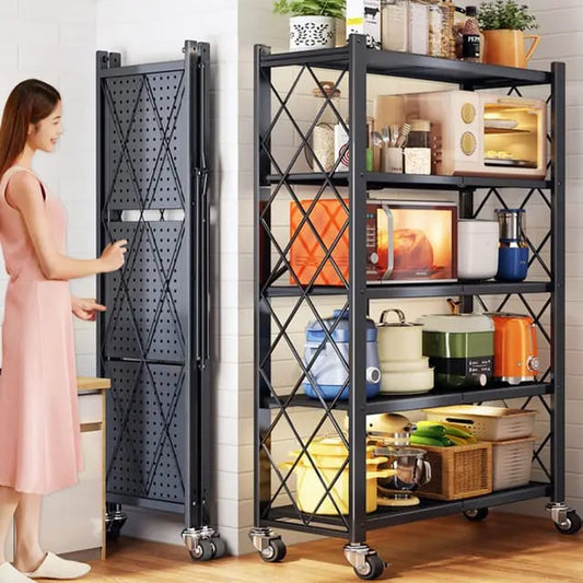 5-Layer Foldable Kitchen Rack