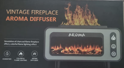 Vintage Fireplace Aroma Diffuser Humidifier Essential Oil Aromatherapy