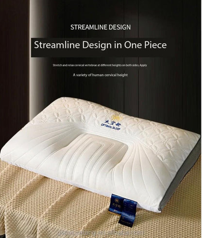 Washable 3D Quilted Cervical Latex Pillow 1Pcs