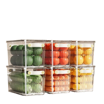 Stackable acrylic fridge containers