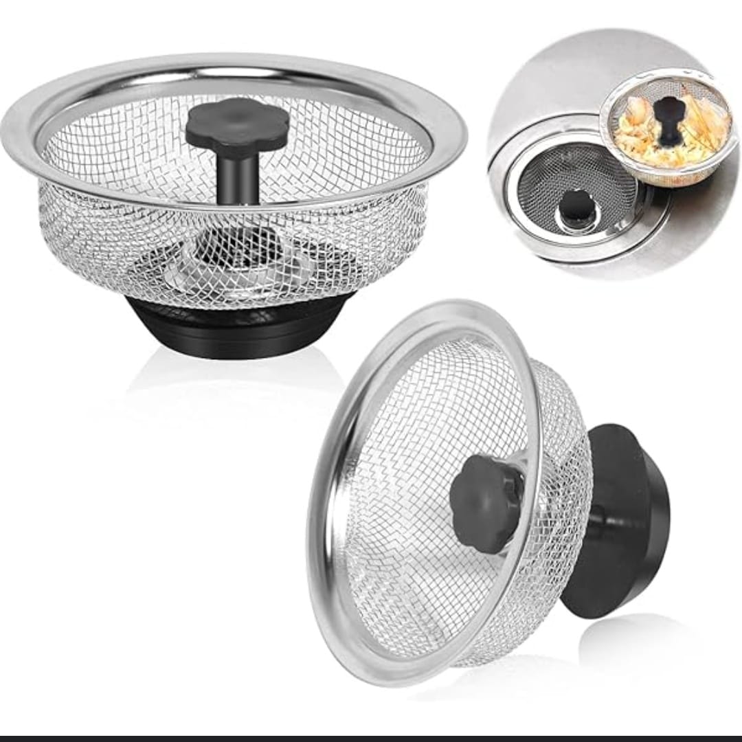 Stainless Steel Tank Filter/Sink Strainer 8cm 3pcs